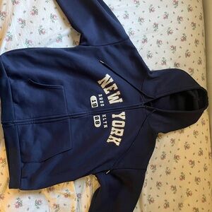 New York Navy Blue Hoodie